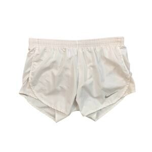 Nike Shorts Womens XS Extra Small White Dri Fit Tempo Brief Lined 3.5 In Running
